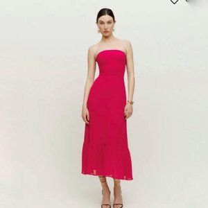 Reformation Arta Dress in Rhubarb
